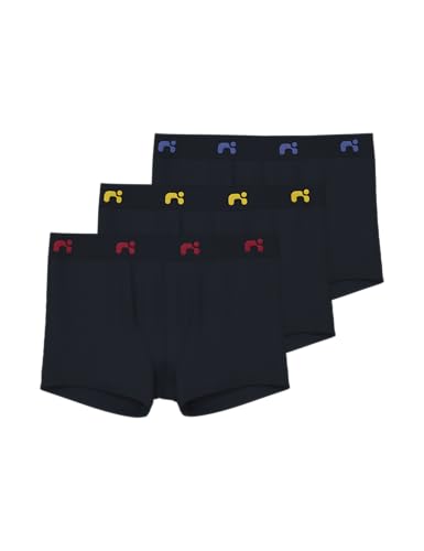 NAME IT Jungen Nkmboxer 3p Noos Unterhose, Schwarz, 158 EU