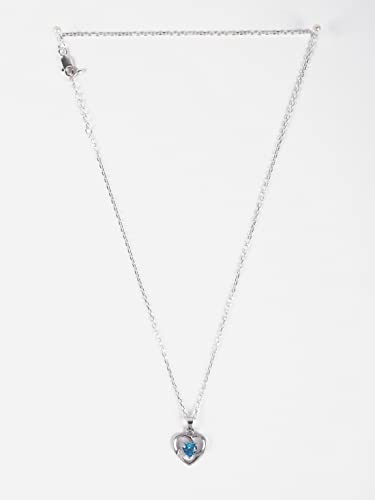 CLARA 925 Sterling Silver Heart Pendant Necklace | with or Without Chain | Valentine Gift for Women and Girls (Image - 5)