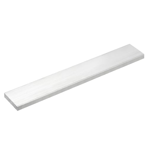 Image of uxcell Square Aluminum Flat Bar, 5 /16 inch Thick 1.6 inch Width 10 inch Length Square Aluminum Bar 6061 Aluminum Flat Plate, 8 x 40 x 254mm T6511 Solid New Mill Stock for Industrial Building
