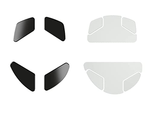 (Ceramic Feet+ PTFE Feet) Glorious G-Floats PC Gaming Mice Feet - Polished Ceramic Feet for Model D + Glorious G-Skates - 100% Virgin PTFE Mouse Feet for Model D Gaming Mouse (Bundle)