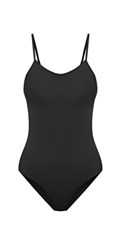 speerise Retro Criss Cross Back One Piece Swimsuit Backless