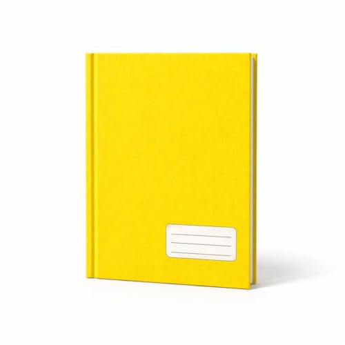 Caderno Pequeno 1 Matéria Costurado Capa Dura Amarelo 96 Folhas – Compacto e Resistente para Anotações do Dia a Dia, Escola, Trabalho e Estudos