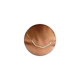 RINTOLER Delicado collar de espiga de oro para mujer, gargantilla minimalista chapada en oro de 14 quilates, 35,56 cm, Cobre, Circonia cúbica