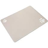 Ipetboom Absorbent Pet Feeding Mat for Dogs and Cats Quick Dry Food Water Bowl Mat Non- Design for Easy Use Keeps Floors Neat