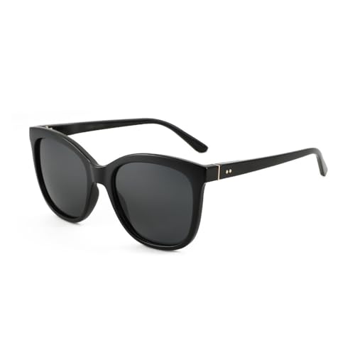 Lunettes de soleil polarisées contre l'éblouissement avec monture papillon carrée oversize