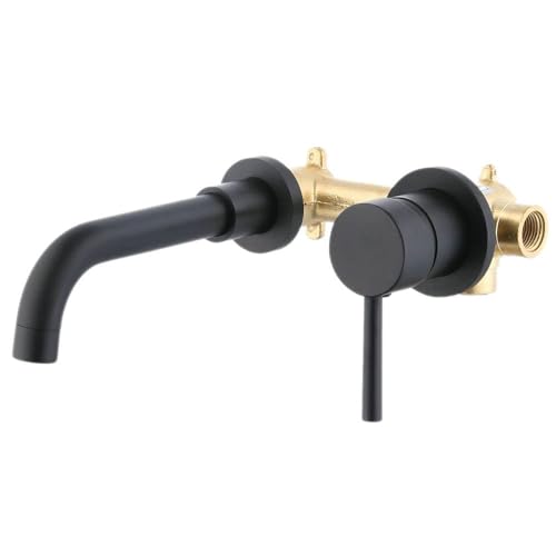 VALAZ Matte Black Basin Mixer Spout 21 cm, Bathroom Accessory, Mattschwarz - Image 4