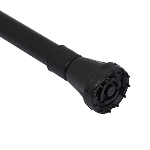 All New Walking Stick with Adjustable Height | Anti-Slip Base for Patients, Old People or Physically Challenged (Black) Steel