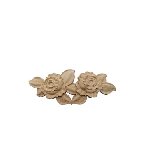 Tallado en madera de esquina floral natural LVTFCO para marcos de muebles