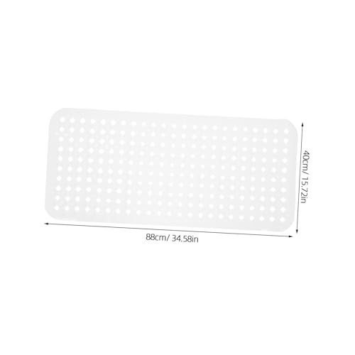 Alfombrilla de baño antideslizante con ventosas y agujeros de drenaje, almohadilla de baño ligera de PVC para una experiencia de ducha segura, diseño elegante y moderno