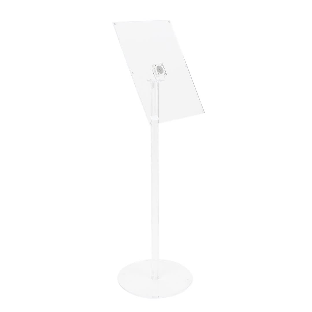 Danieli Store - Expositor Publicitario de Pie de Metacrilato Transparente - Soporte para Carteles A3 con Cierre Magnético - Orientable en Horizontal y Vertical - Soporte Porta Menu de Exterior