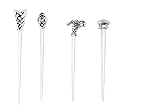 GuoShuang 8-Piece Viking Celtic Hair Clip Set #TOP23