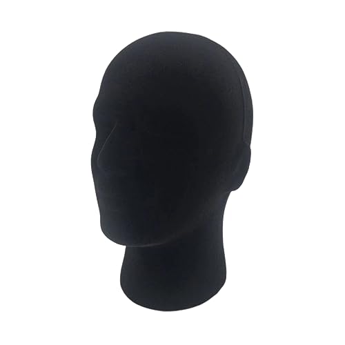 PACKOVE 1Pc Realistic Male Head Model for Wig and Hat Display Durable Mannequin Head for Salon Barber Shop and Store Use for Wig Storage and Presentation