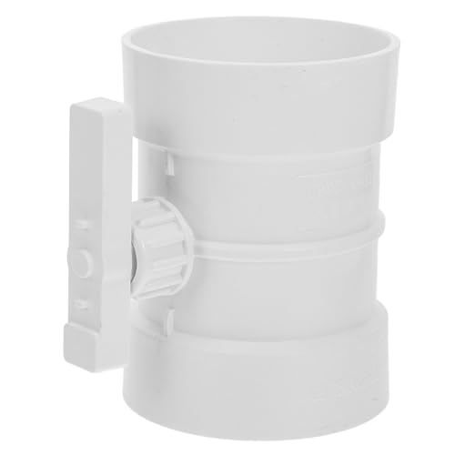 Yardenfun Compuerta Manual de Conducto Ajustable 110 Mm, Válvula de Control de Volumen de Aire Hvac, Bloqueo de Reflujo de Viento para Sistemas de Ventilación y Campanas Extractoras