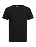 JACK & JONES Jjeorganic Basic Tee Ss O-neck Noos Homme T-Shirt, Noir, L