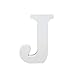 Produktbild Holzbuchstabe Buchstabe, Toifucos A-Z DIY Englisch Alphabet Holz Buchstaben Handwerk Ornamente für Zuhause Hochzeit Geburtstagsfeier Dekoration Zubehör, Weiß 1 pcs J
