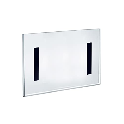 Azar Displays 129922 11"" W X 8.5"" H Horizontal U-Frame With Magnetic Strips -10-Pack, Clear #TOP1
