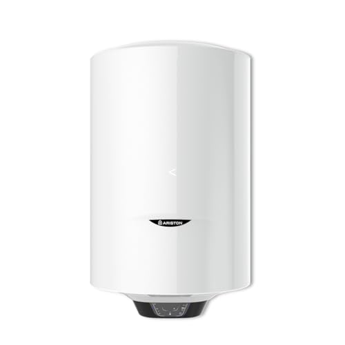Ariston PRO1 ECO 80L - Chauffe-eau Electrique Vertical Mural Ø450 mm - Intelligent Fonction ECO - Classe B - Conçu et fabriqué pour être installé en France