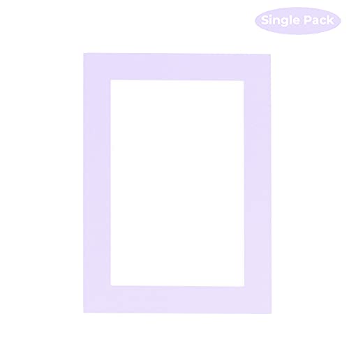CountryArtHouse Light Purple Acid Free 12x16 Picture Frame Mats with White Core Bevel Cut for 11x14 Pictures - Fits 12x16 Frame - One Mat