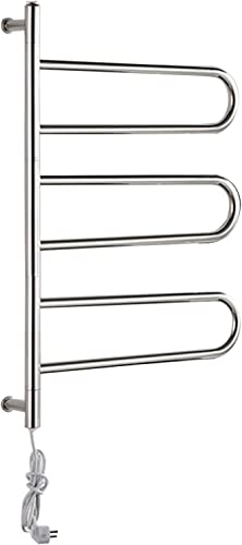 570w×H 850mm high Electric Heated Towel Rail Radiator Electric Towel Rack,Swing Towel Holder,Stainless Steel
