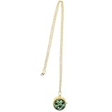 KAJNBN Collar Vintage Colgante de Trébol de Cuatro Hojas y Reloj Giratorio, Hecho de Cuarzo y Aleación, Diseño Retro para Mujer en Actividades al Aire Libre y Escuela