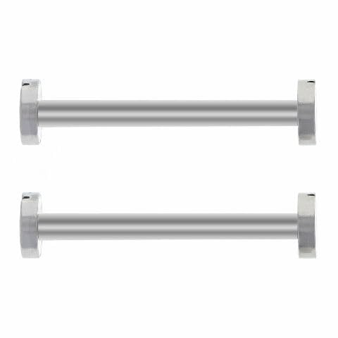 Ewatchparts Screw & Tube Pin Compatible With 42mm Cartier Pasha Seatimer Watch Lug 22mm Stainless Steel