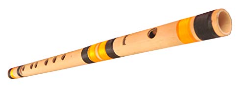 Foxit Professional Flutes C Sharp Medium Right Hand Bansuri Size 18.5 inches With Free Carry Cover (Image - 2)