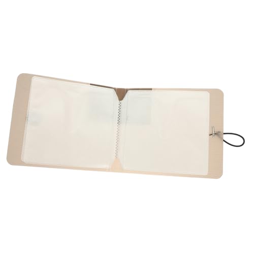 HOLIDYOYO Portable CD Storage Wallet Disc Holder Bag for Binder with Buckle Compact and Easy to Carry for Organizing Music Discs the Go