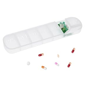 Sibba Pillendoos, 1 stuk, dagen van de week, reizen, 7 dagen, medicatiehouder, grote doos voor dagelijkse supplementen, sorteerder