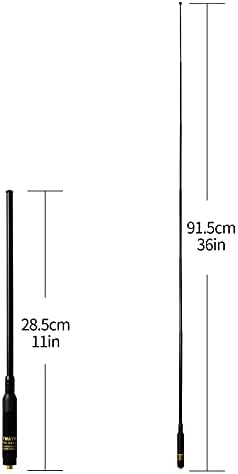 TWAYRADIO Two Way Radio Handheld Antenna, Dual Band VHF UHF Telescopic SMA-Female Aerial, Compatible with Baofeng UV-5R UV-82 888S BF-F8HP GT-3 KENWOOD Retevis TYT Ham Amateur Walkie Talkie