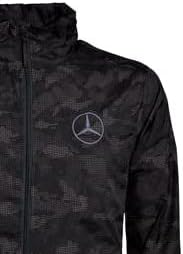 Vista 2 de Mercedes Benz North End Rotate - Chaqueta reflectante resistente al agua con capucha para hombre