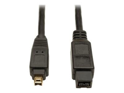Tripp Lite FireWire 800 IEEE 1394b Cable 6 ft 9-Pin to 4-Pin, Gold-Plated Shielded, Camcorder & External Drive Cord, Molded Connectors, Cloud Care Pre-Configured Bundle Eligible (10 Pack)