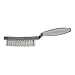 Produktbild PFERD Handbürste HBUP | 3reihig Stahl-Draht-ø 0,40 | 43698007  mit Kunststoffkörper und ergonomischem Griff