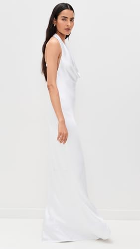 Norma Kamali Women's Halter Drape Bias Gown4