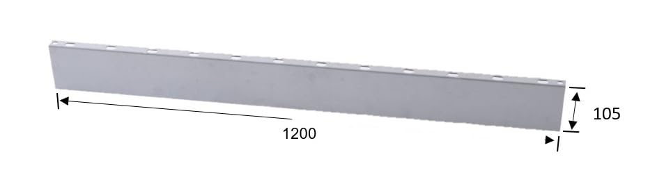 NSP 外構鉄ベース枠 105H 長さ1200mm (8入) 8215031 外構スリット固定金具 外構鉄ベース枠 型枠 駐車場 土