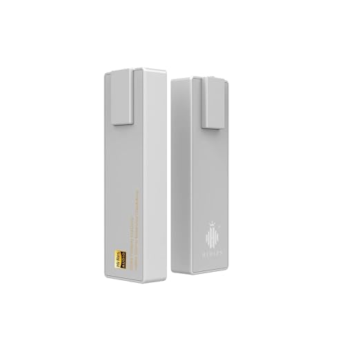 HIDIZS S9 PRO Balanced & Single-Ended Mini HiFi DAC & AMP, 768kHz/32Bit, DSD512 Portable Audio Decoding Amplifier for iPhone iPod Android PC with Windows/Mac OS/iOS/iPad OS System (Silver)