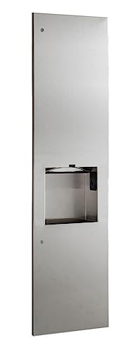 B-380309 230V - TrimLineSeries Surface-Mounted Paper Towel Dispenser/Automatic Hand Dryer/Waste Bin (3-in-1 Unit)