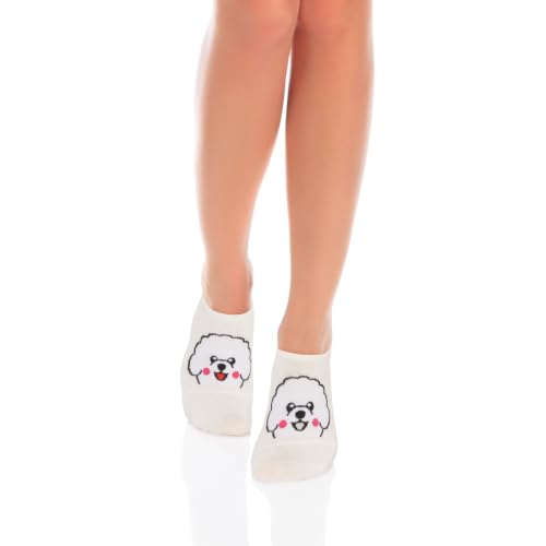 Image of Violet Mist Women's No Show Socks - Low Cut, Invisible, Non Slip Footies - Flat Boat Socks