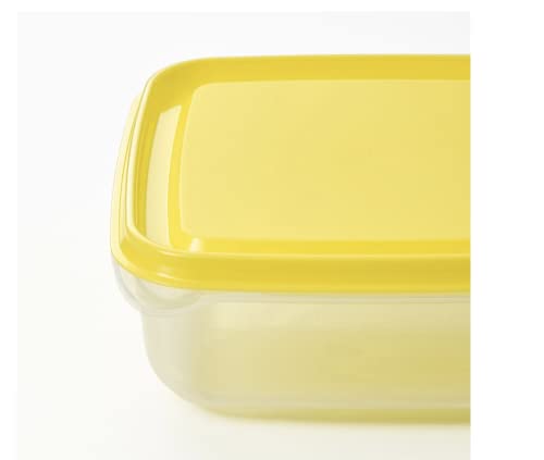 Ikea Plastic Square Storage Containers - 20 oz, 6 Piece, Clear