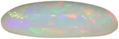 8.25 Ratti 7.50カラット スーパーマルチファイアオパールストーン 認定 天然オーバル ホワイト オーストラリア産ルース