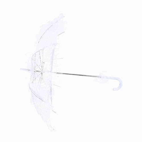 Parapluie de mariée en dentelle chic pour photos de mariage et cortège unique