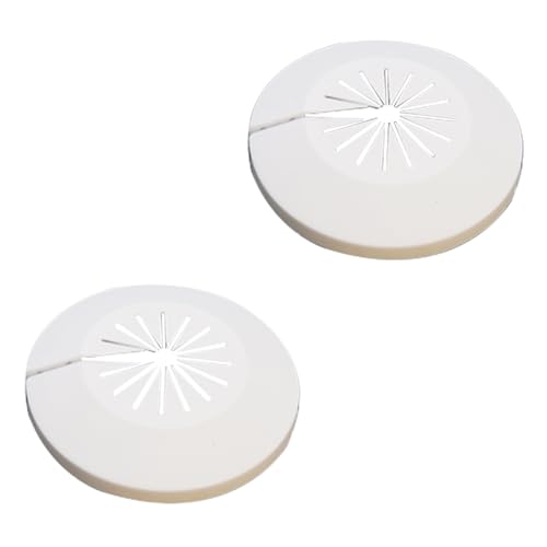 CAcoverVA Flange Pipe Cover Decoration, 0.59 to 1.77 in (15-45mm) PP Plastic Escutcheon Collar Water Pipe Drain Line Cover, Plumbing Cover Plates for Wall Tube Decor, White, 2 Pieces