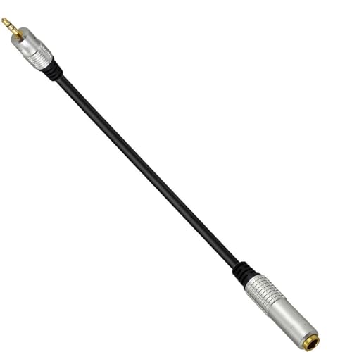 Cable extensión audio 6.35mm Hembra a 3.5mm Macho 1.8 m miniatura 4