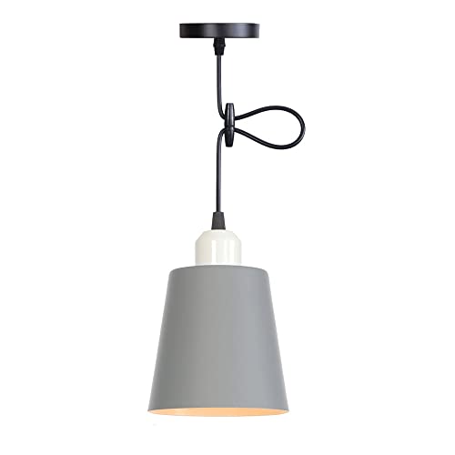 Lámpara de techo industrial rosa para comedor y cocina de diseño rústico