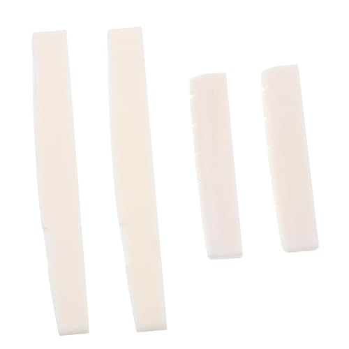 Vaguelly Lightweight Guitar Bridge Saddle Nut Acoustic Guitar Bridge Saddle for Folk Instruments Enhanced Tone Performance