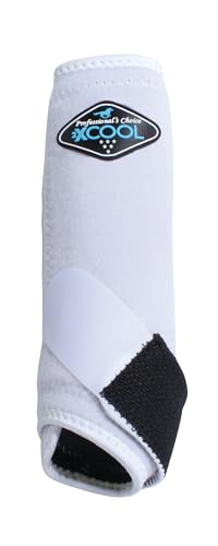 Image of Professional's Choice 2XCOOL Sports Medicine Horse Boots | Protective & Breathable Design for Ultimate Comfort, Durability & Cooling in Active Horses | 2 Pack Medium White