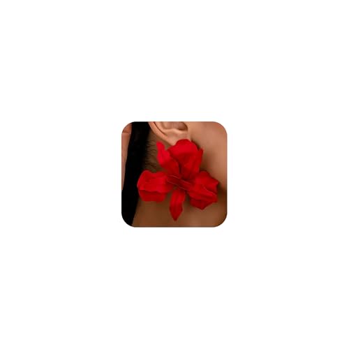 Large Flower Earrings for Women Big Floral Statement Earrings Jewelry Trendy Elegant 3D Floral Gifts Accessories for Women