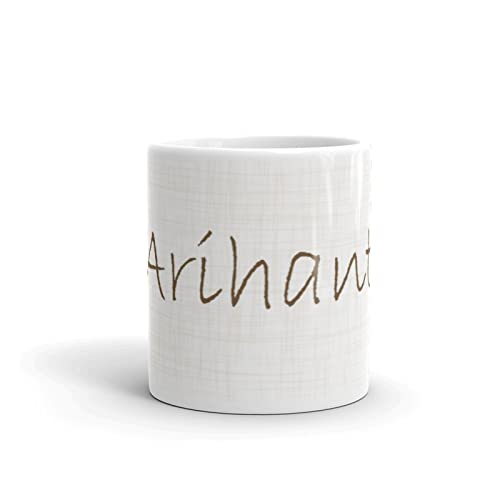 RISHCoffee Tea Mug Ceramic 350 ml | Arihant Name Design Printed Cups