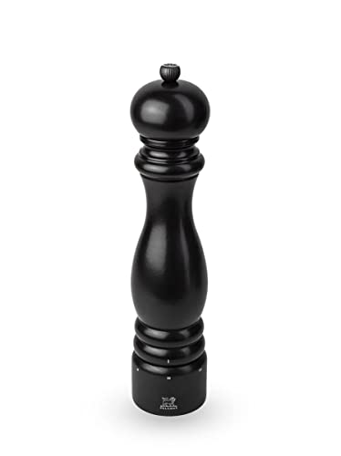 Peugeot – Molino de sal Paris u'Select 30 cm – 6 ajustes de molienda – Innovación Sal Hielo, mecanismo Zirlion – Madera etiquetada PEFC – Fabricación francesa – Color negro satinado