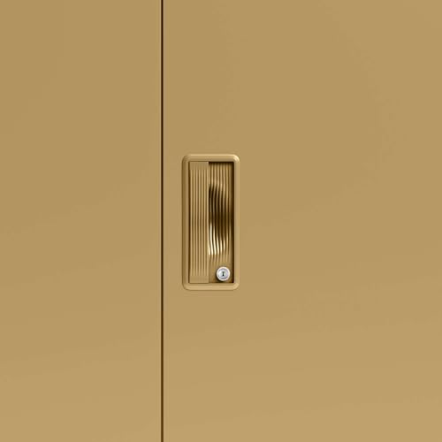 Image of Interio by Godrej Slimline XL 3 Door Steel Almirah (Matte Alpine White and Textured Iced Coffee) + 1 Year Warranty, Locker, 8 Shelves