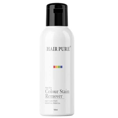 Image of Hair Pure Hair Dye Colour Stain Remover for Skin - 100ml - Skin-Safe Stain Removal Formula | Removes Hair Dye Stains from Neck, Forehead, Ears | Gentle & Effective for All Skin Types